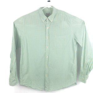 J.Crew Long Sleeve Button Down Mens Shirt Plaid Lg